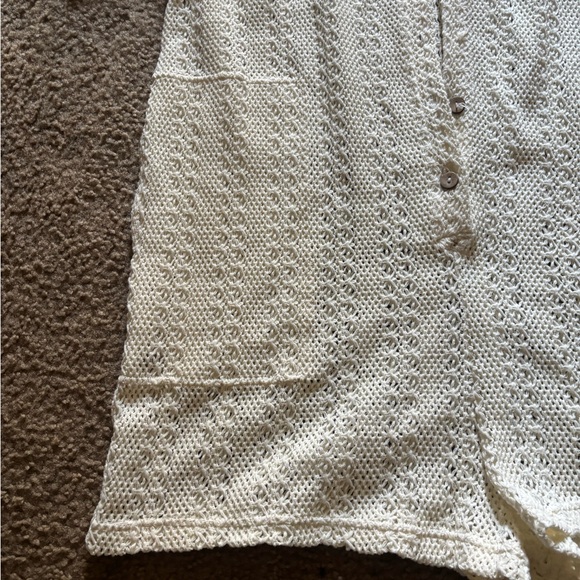 Free People Cream Textured Romper - Picture 2 of 9